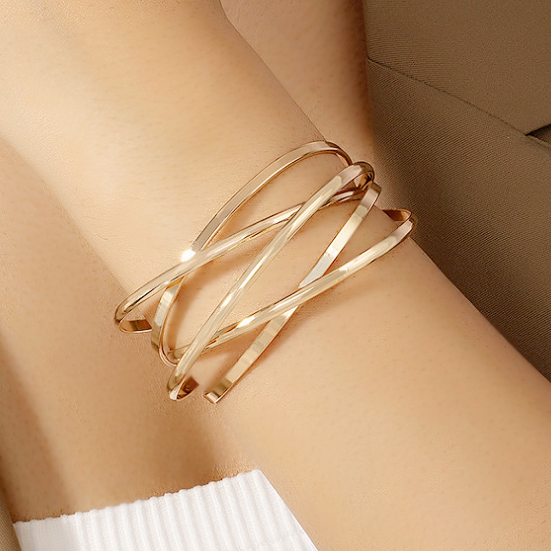 Women Accessories To Gift - Fashion Wide Bracelet Open Alloy Women