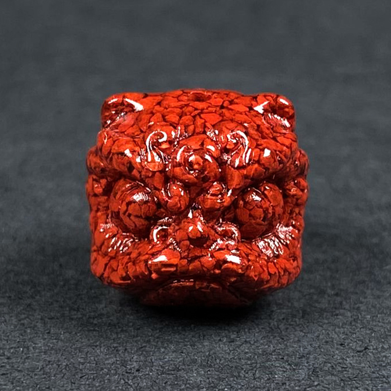 Women Accessories To Gift - 10pc Natural Cinnabar Crystal Lion Dance