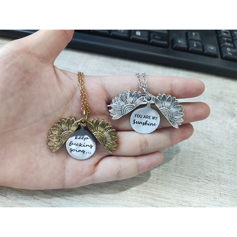 Layered Necklace Set - Nextvance Custom Necklace Sunflower Openable Double