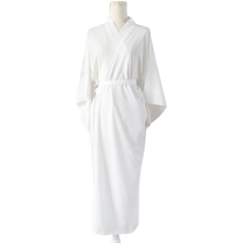 Women'S Kimono Accessories - White Black Long Dress Undergarment for