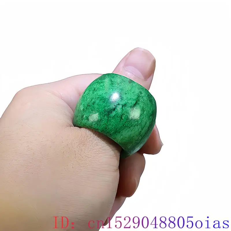 22mm Green Real Jade Rings for - огляд і ціна Women'S Accessories Rings