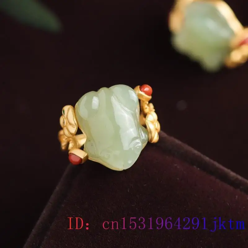 Green Jade Frog Rings Charms N - огляд і ціна Women'S Accessories Rings