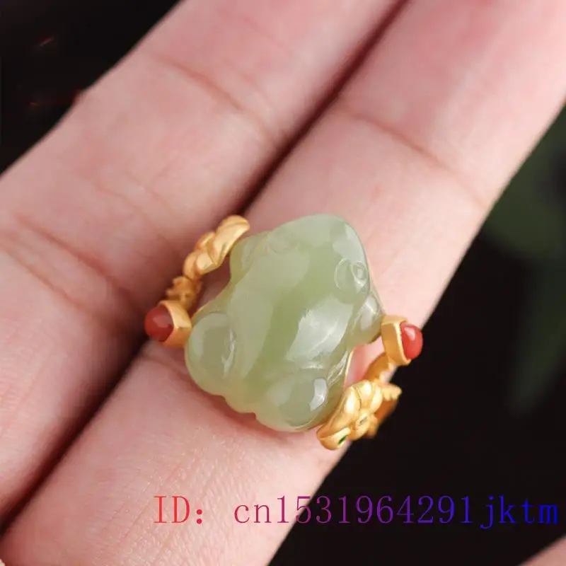 Green Jade Frog Rings Charms N - огляд і ціна Women'S Accessories Rings