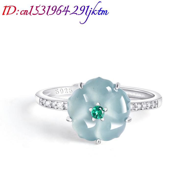 Blue Burmese Jadeite Flower Ri - огляд і ціна Women Accessories To Gift