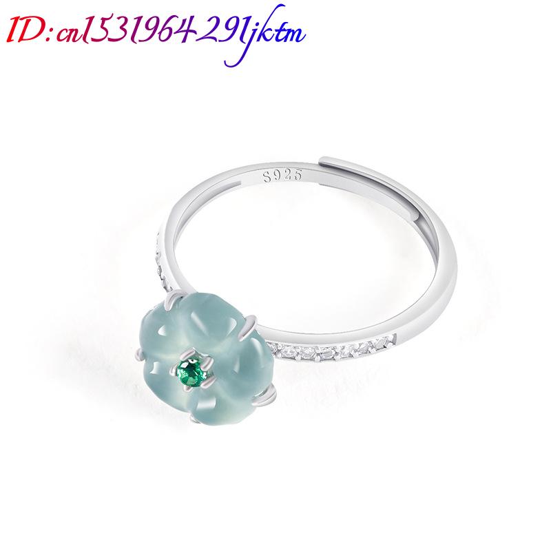 Blue Burmese Jadeite Flower Ri - огляд і ціна Women Accessories To Gift