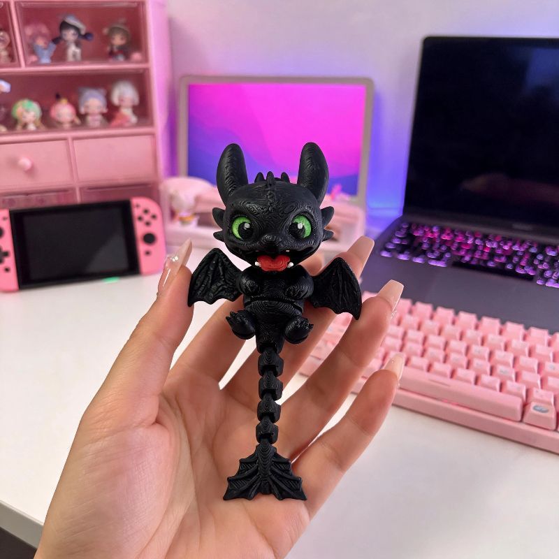 3D Printed Articulated Dragon  - огляд і ціна Women'S Keychain Accessories