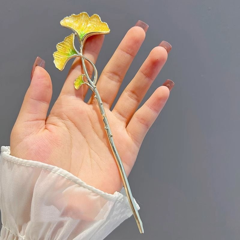 New Chinese-Style Ginkgo Leaf  - огляд і ціна Hair Fork Stick