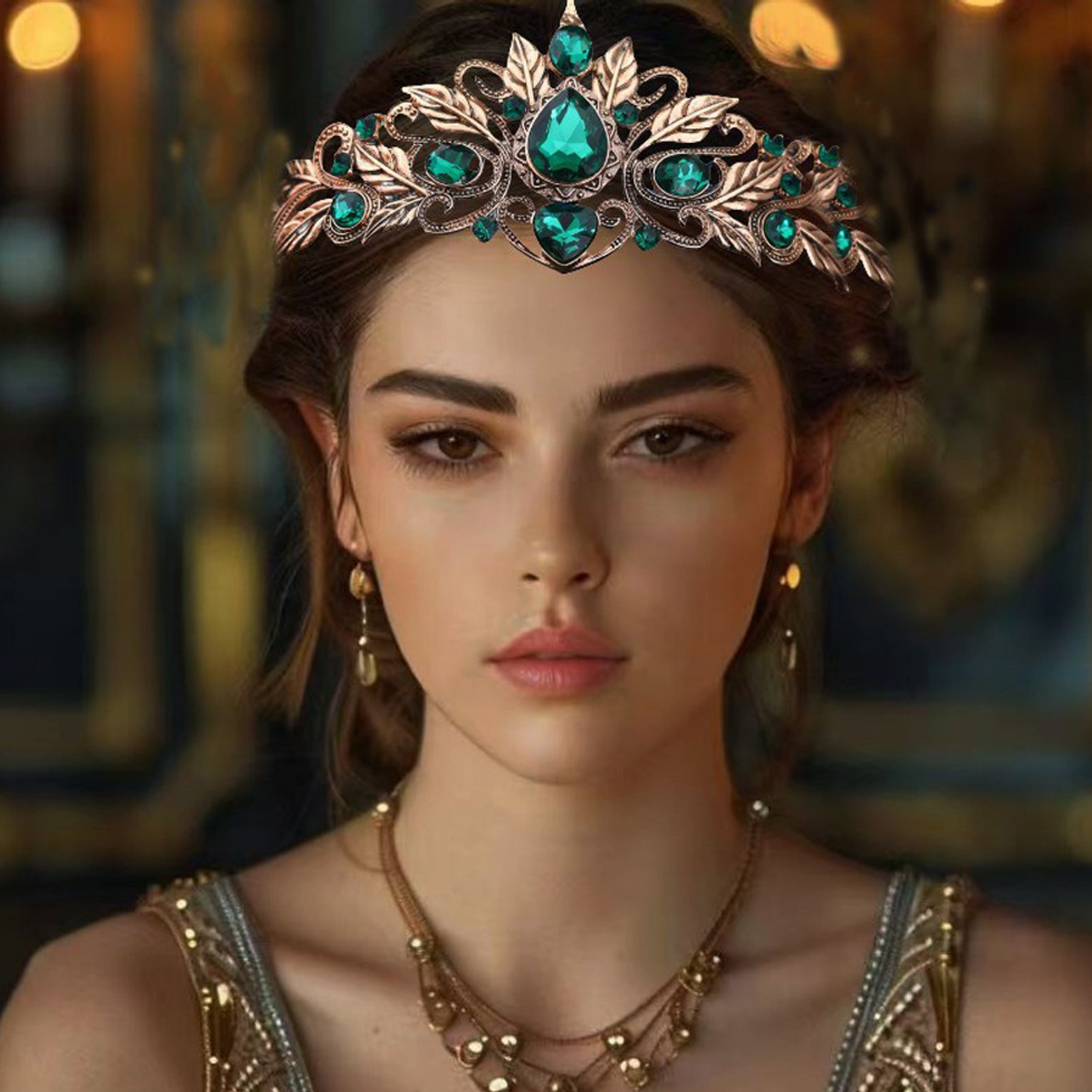 Baroque Style Round Tear Drop  - огляд і ціна Women'S Hair Accessories Wedding