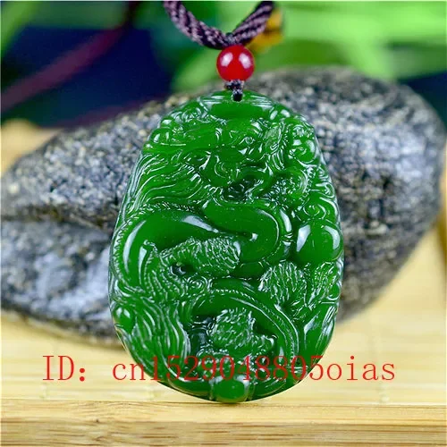 Natural Green Chinese Jade Dra - огляд і ціна Women Accessories To Gift