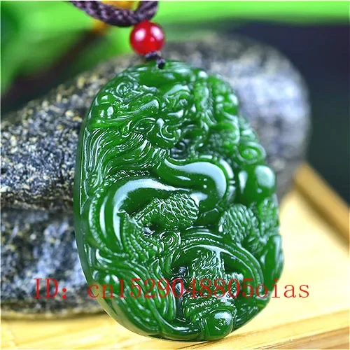 Natural Green Chinese Jade Dra - огляд і ціна Women Accessories To Gift