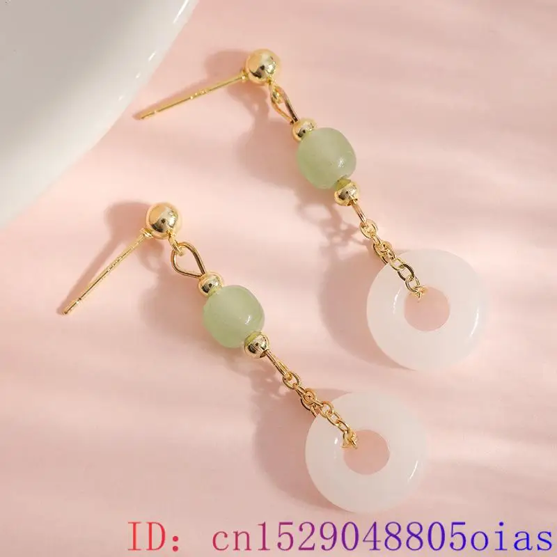 Natural Real Jade Ring Earring - огляд і ціна Women'S Accessories Rings