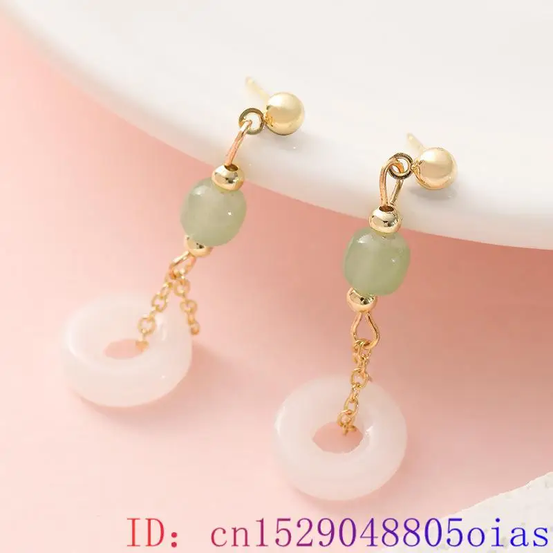 Natural Real Jade Ring Earring - огляд і ціна Women'S Accessories Rings