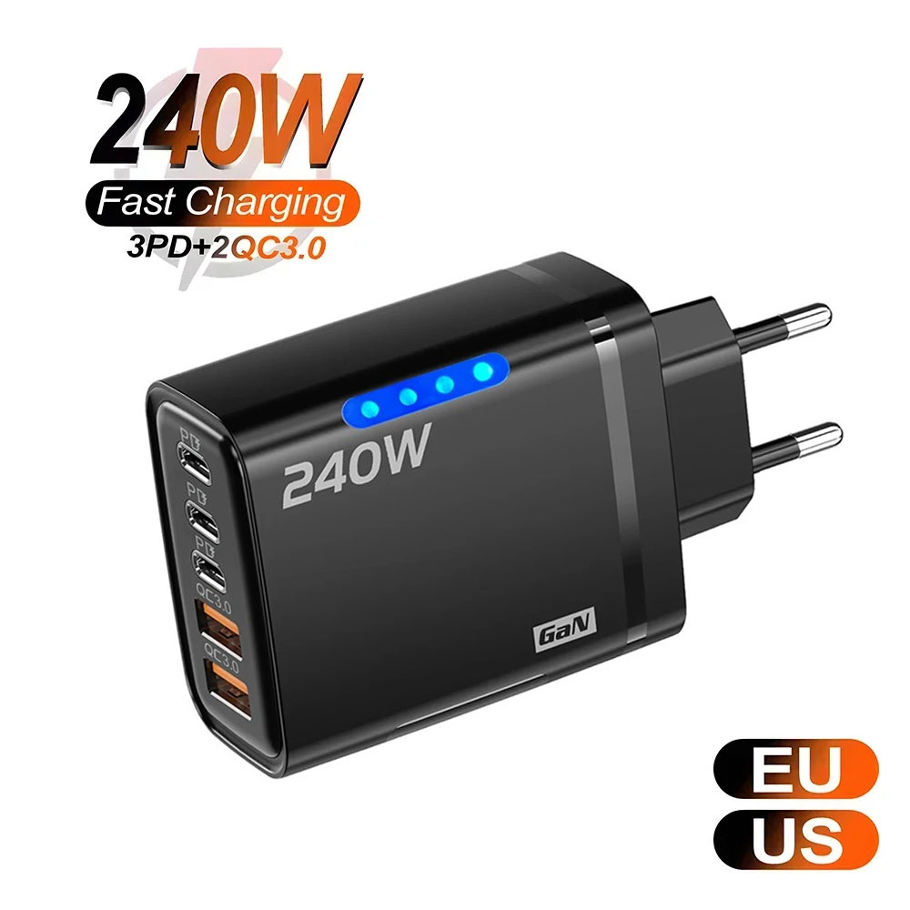 5 in 1 240W GaN Charger PD Fas - огляд і ціна Women Accessories In Uk