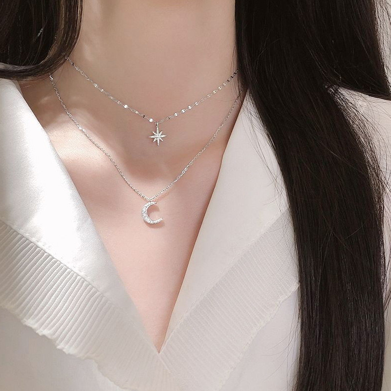 925 Sterling Silver Necklace F - огляд і ціна Layered Necklace Set