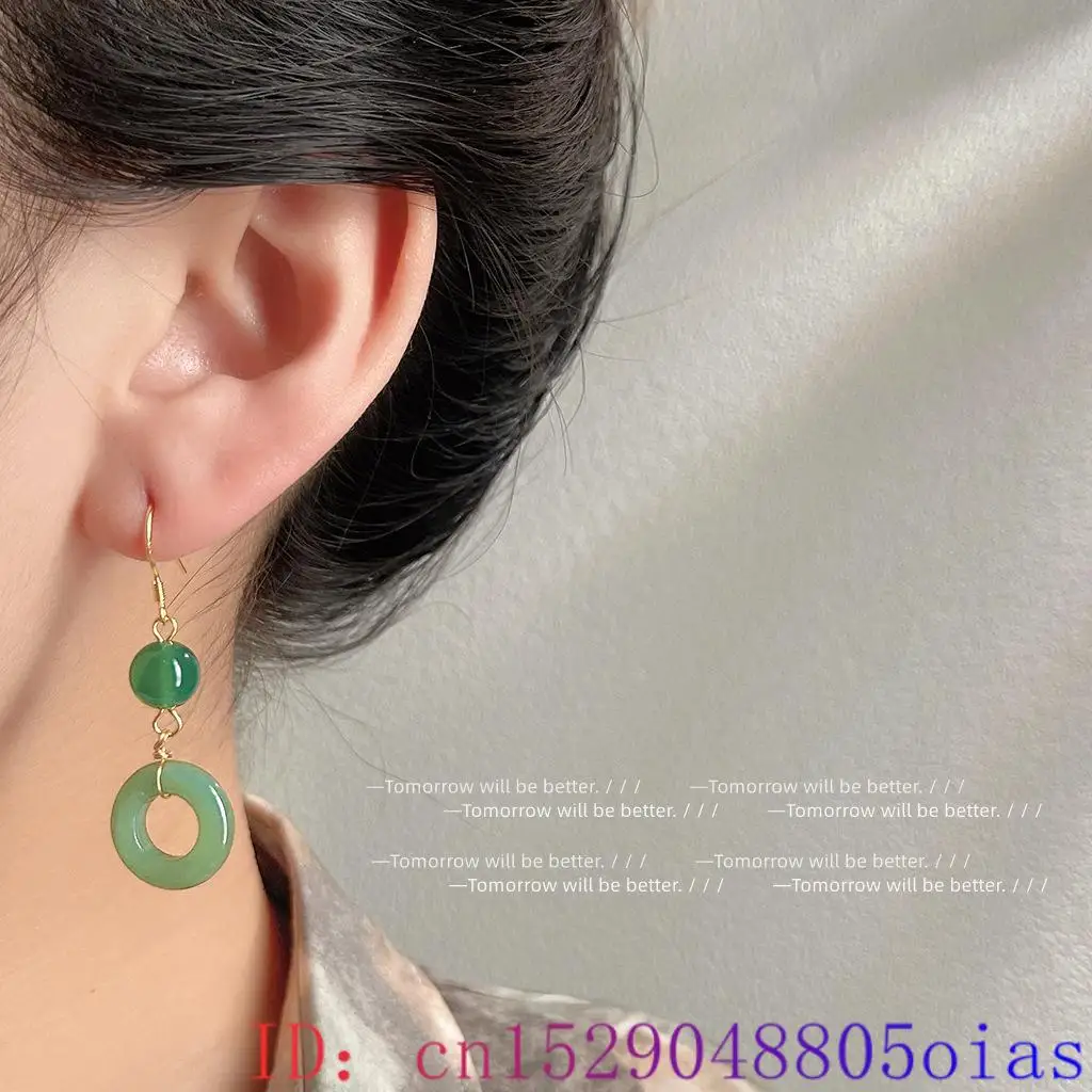 Green Real Jade Ring Earrings  - огляд і ціна Women'S Accessories Rings