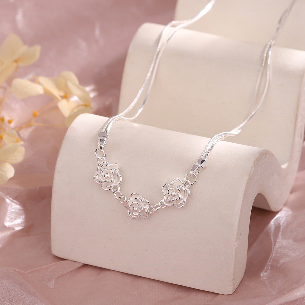 925 Sterling Silver Double-lay - огляд і ціна Layered Necklace Set