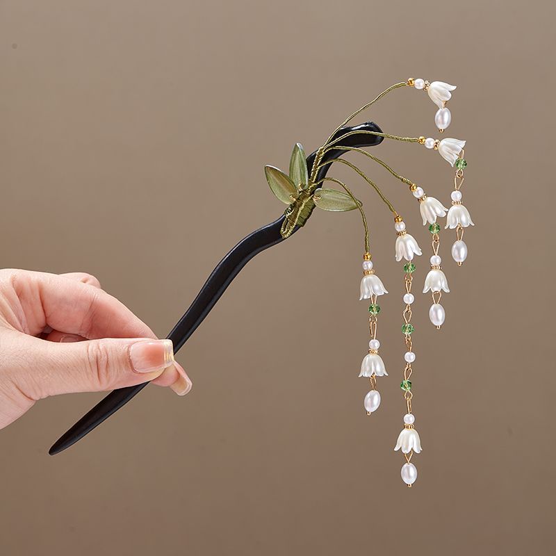 Wooden Flower Hairpin Vintage  - огляд і ціна Hair Fork Stick