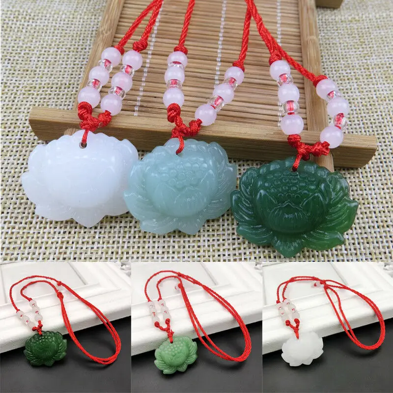 Natural Green Jade Lotus Penda - огляд і ціна Women Accessories Trendy
