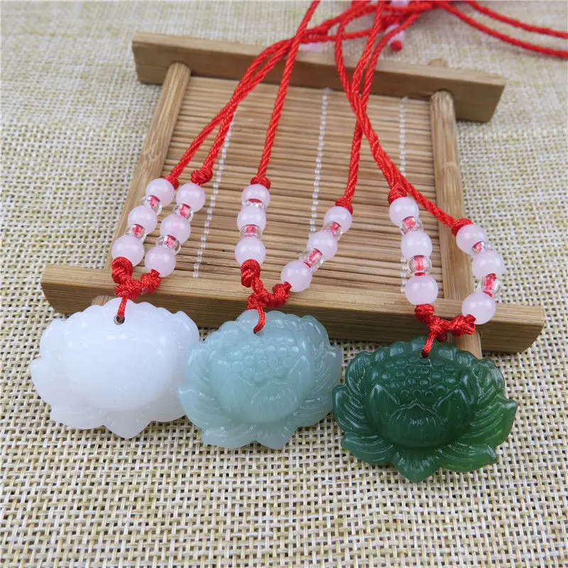 Natural Green Jade Lotus Penda - огляд і ціна Women Accessories Trendy