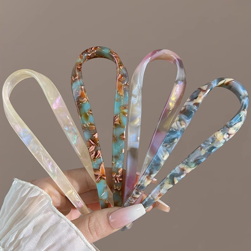 U-Shaped Hair Sticks Acetate A - огляд і ціна Women Accessories Trendy
