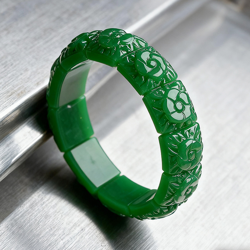 Real Jade Flower Bracelet Bang - огляд і ціна Women Accessories To Gift