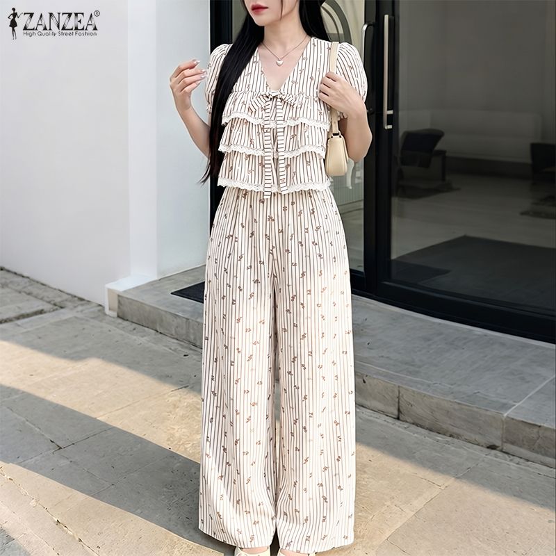 ZANZEA Women Striped 2 Piece M - огляд і ціна Layered Necklace Set