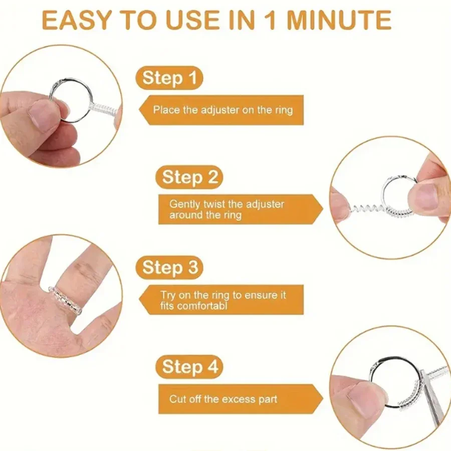 4/8pcs-Ring Size Adjuster-Invi - огляд і ціна Women'S Accessories Rings