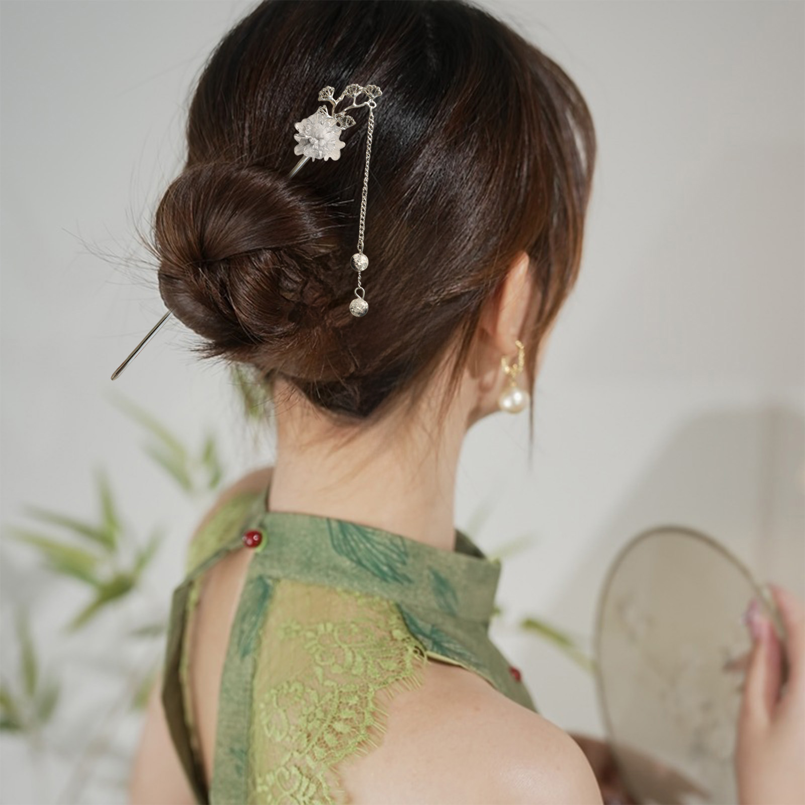 Elegant Flower Hair Sticks For - огляд і ціна Hair Fork Stick