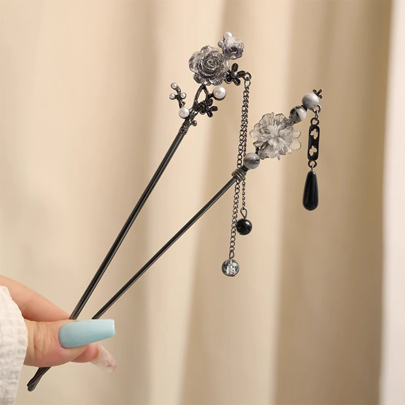 Elegant Flower Hair Sticks For - огляд і ціна Hair Fork Stick