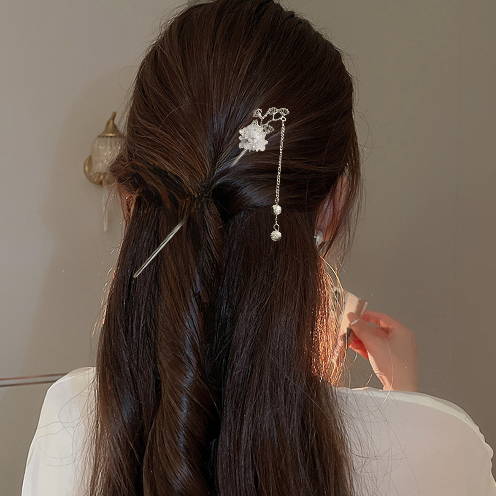 Elegant Flower Hair Sticks For - огляд і ціна Hair Fork Stick