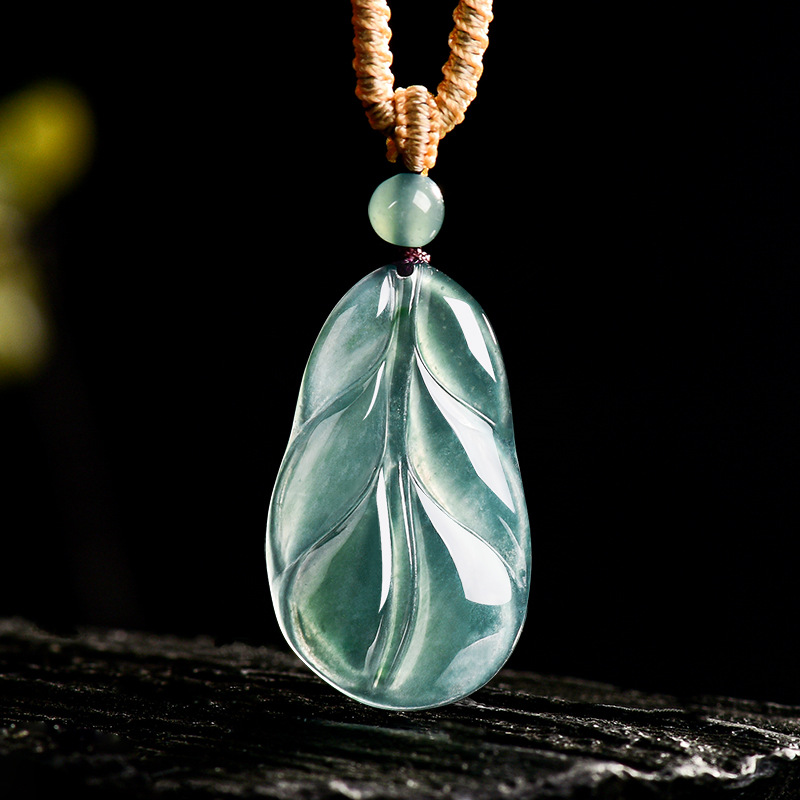 Myanmar Jadeite Leaf Pendant G - огляд і ціна Women Accessories To Gift