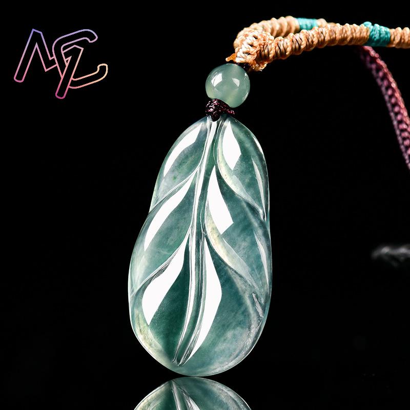 Myanmar Jadeite Leaf Pendant G - огляд і ціна Women Accessories To Gift