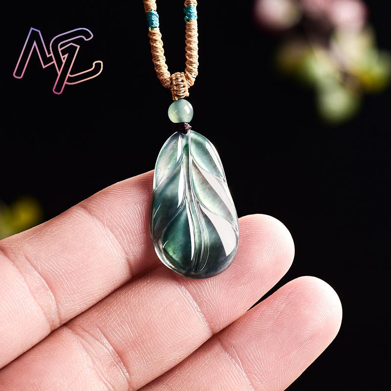 Myanmar Jadeite Leaf Pendant G - огляд і ціна Women Accessories To Gift
