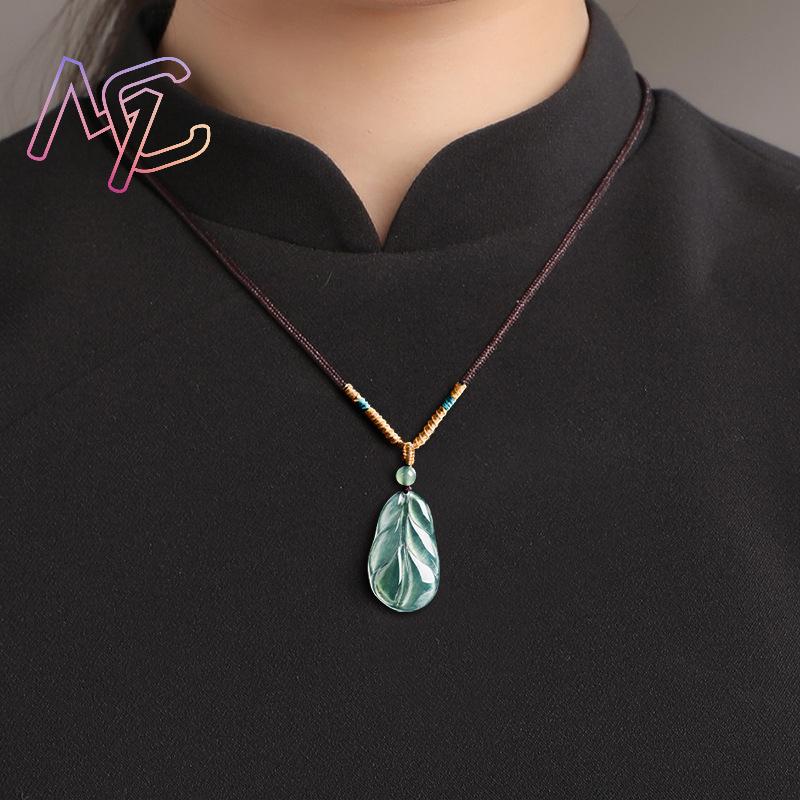 Myanmar Jadeite Leaf Pendant G - огляд і ціна Women Accessories To Gift