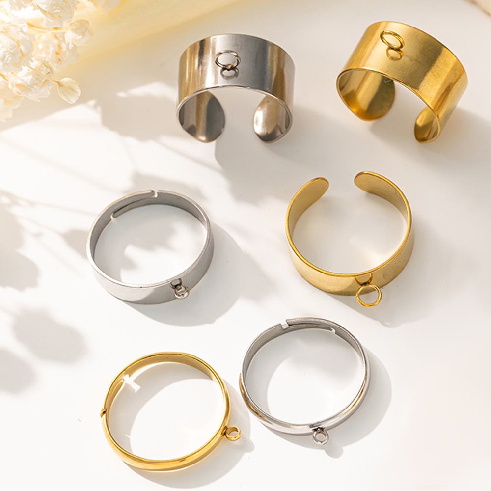 5pcs/Lot Stainless Steel Gold  - огляд і ціна Women'S Accessories Rings