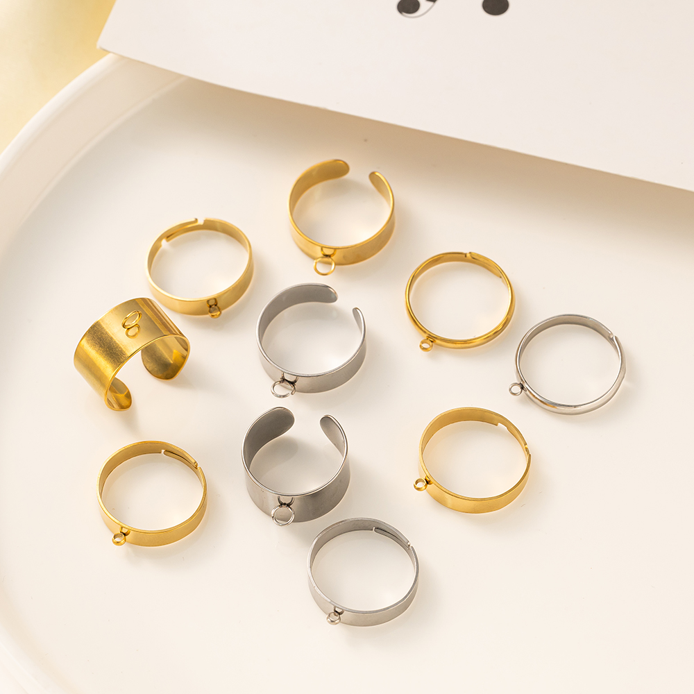 5pcs/Lot Stainless Steel Gold  - огляд і ціна Women'S Accessories Rings