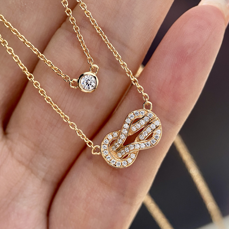 S925 Sterling Silver Double La - огляд і ціна Layered Necklace Set