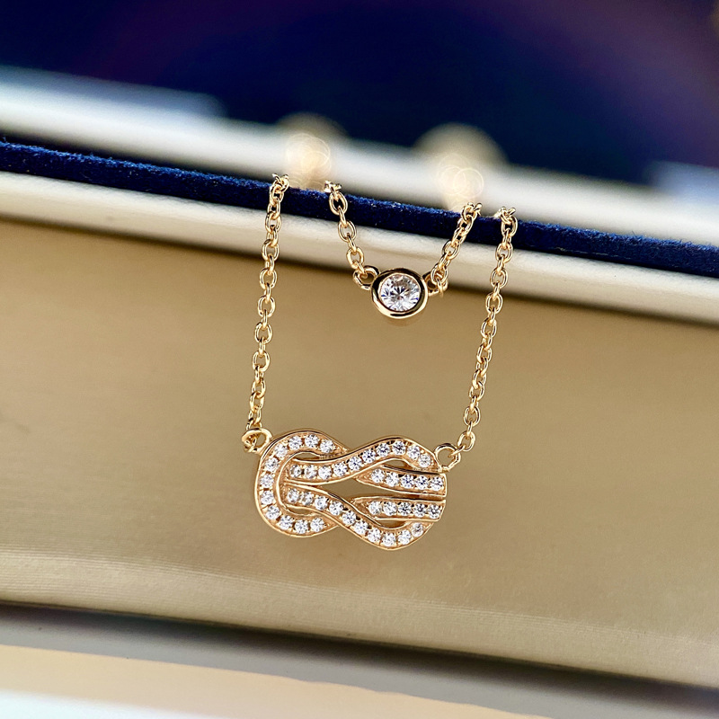 S925 Sterling Silver Double La - огляд і ціна Layered Necklace Set