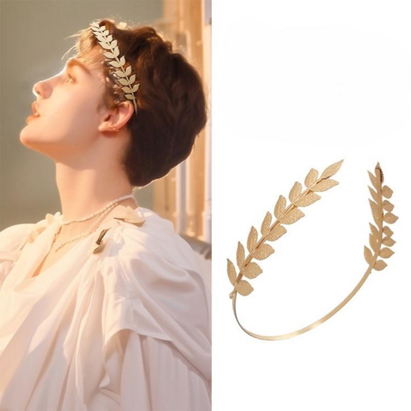 【B】Retro Gold Color Leaf Headb - огляд і ціна Women'S Hair Accessories Wedding