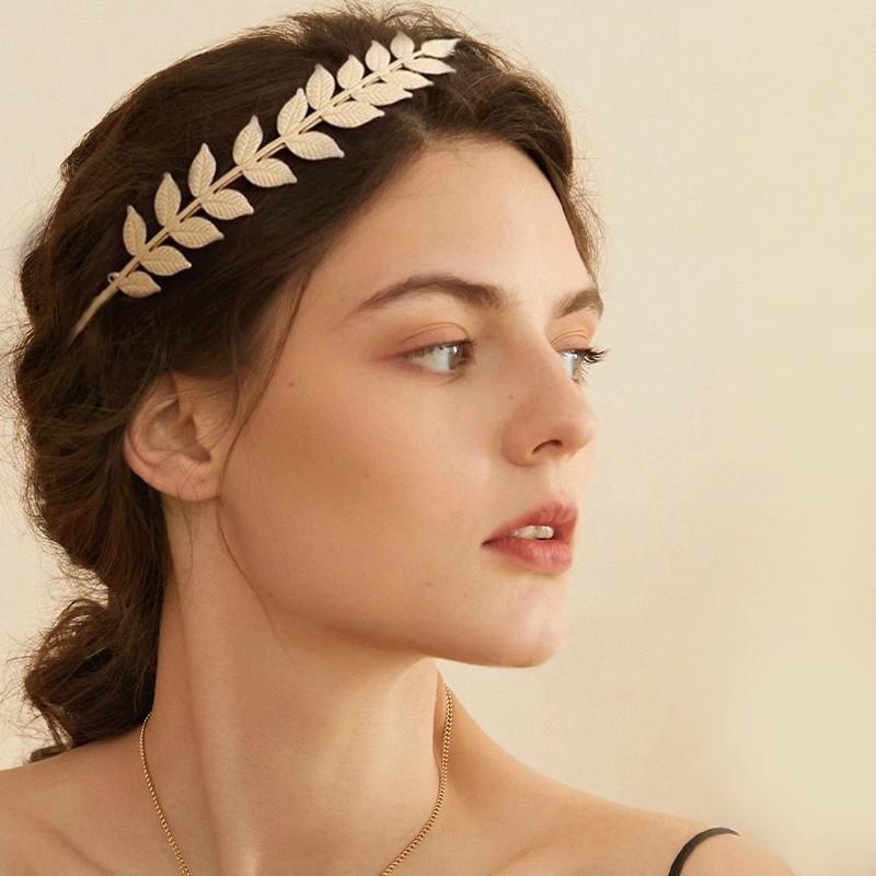 【B】Retro Gold Color Leaf Headb - огляд і ціна Women'S Hair Accessories Wedding